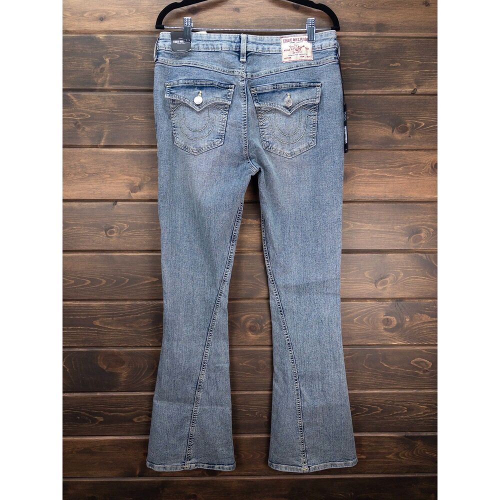 True Religion Joey Mid Rise Flare Jeans Light Wash Size 30 NWT